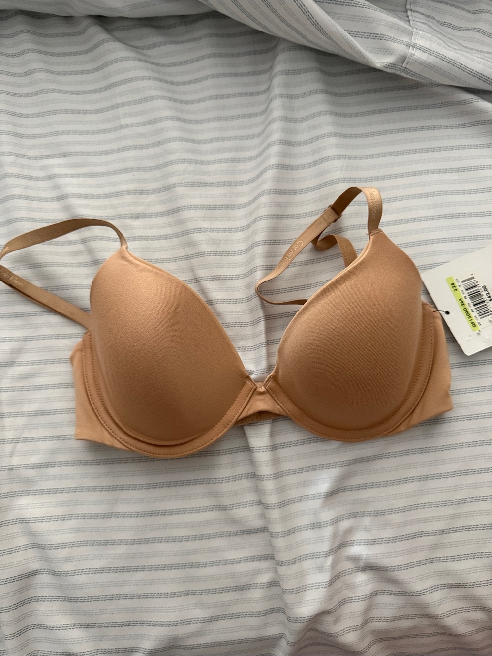 Calvin Klein Underwear Beige Nude T-Shirt Bra